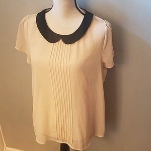 Sheer Collar Shirt
